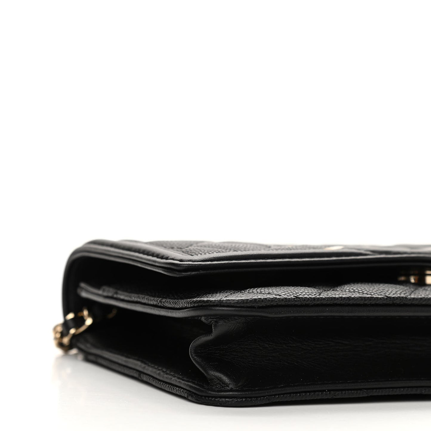 Caviar Quilted CC Filigree Wallet On Chain WOC Black
