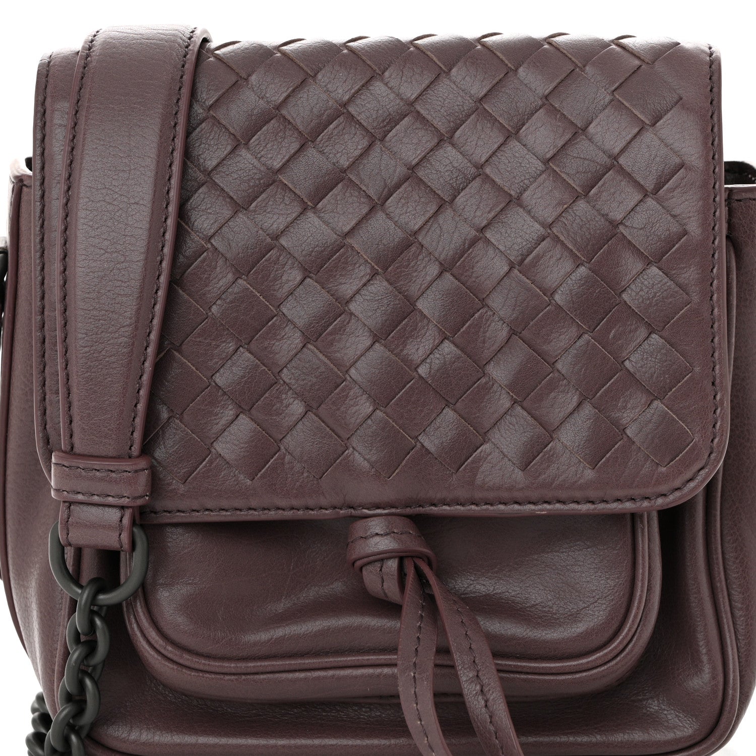 Bottega Veneta Nappa Intrecciato Mini Saddle Crossbody Lilac 8 of 11