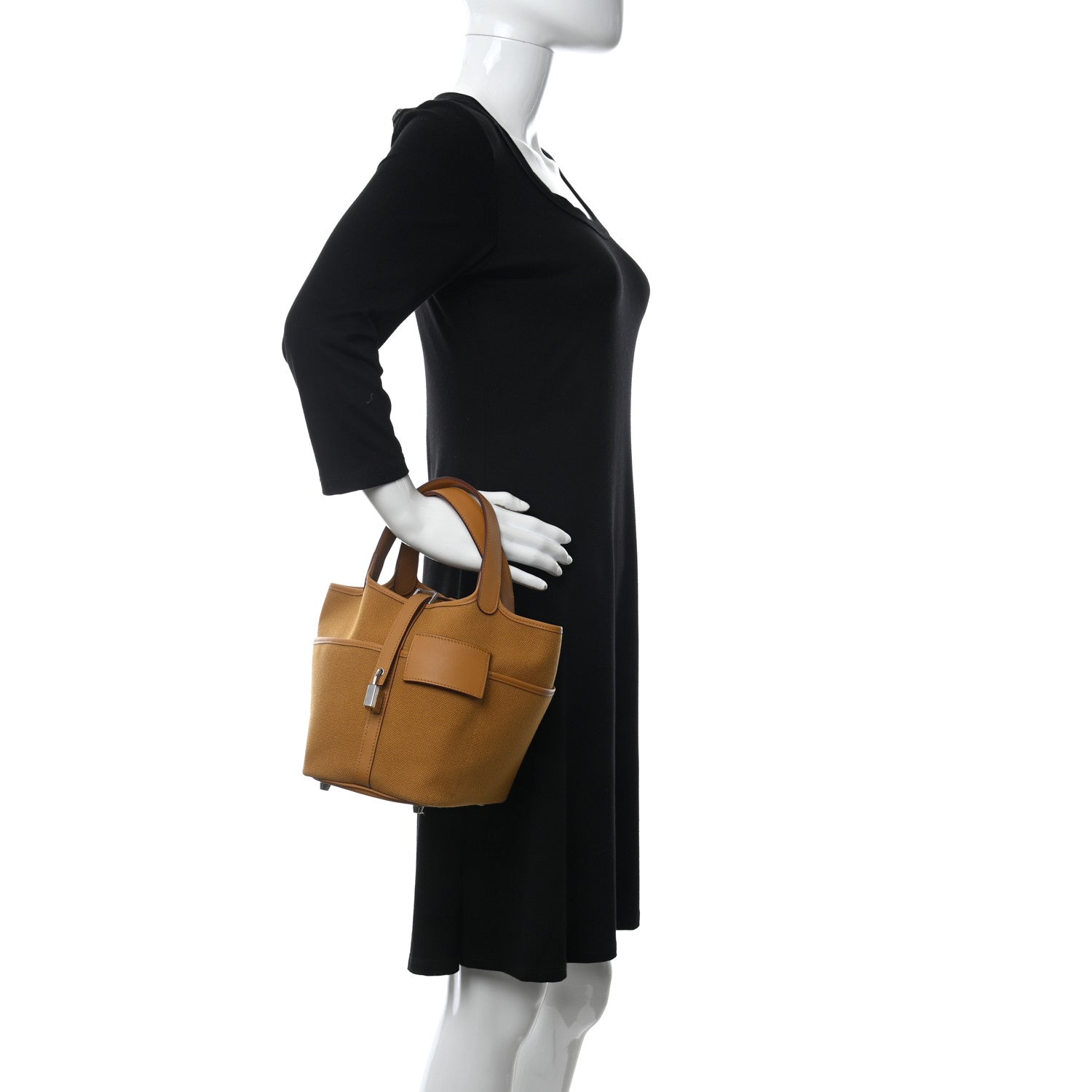 Hermes Toile Goeland Swift Cargo Picotin Lock 18 Sesame 2 of 11