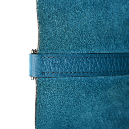 Hermes Taurillon Clemence Picotin Lock 22 MM Bleu Izmir 9 of 11
