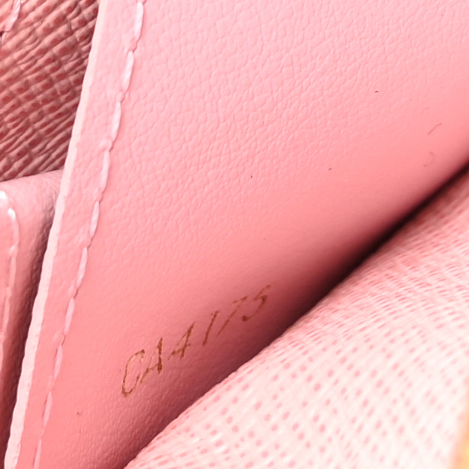 Louis Vuitton Damier Ebene Caissa Wallet Rose Ballerine 7 of 10