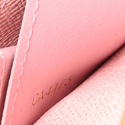 Louis Vuitton Damier Ebene Caissa Wallet Rose Ballerine 7 of 10