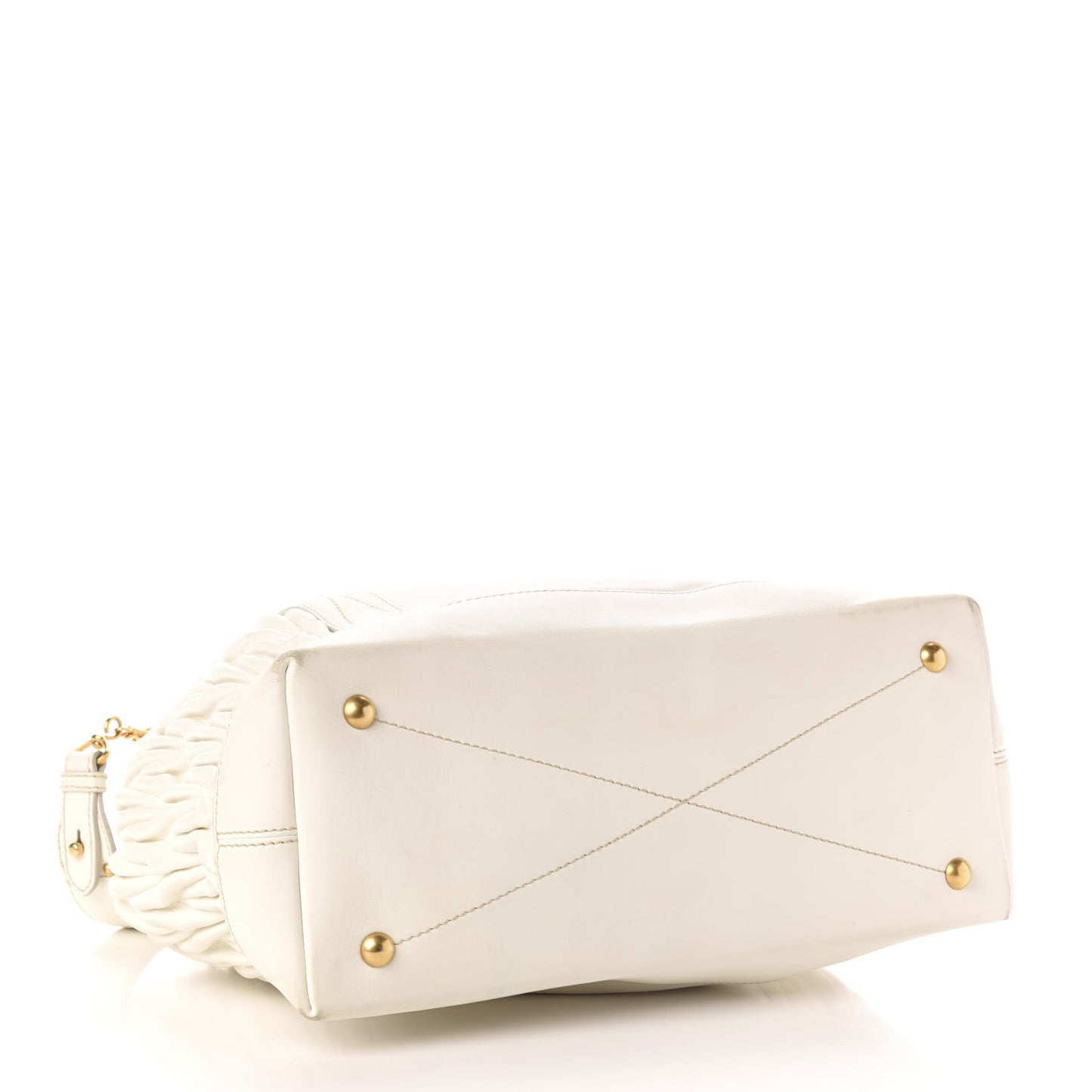 Nappa Matelasse Satchel Bianco