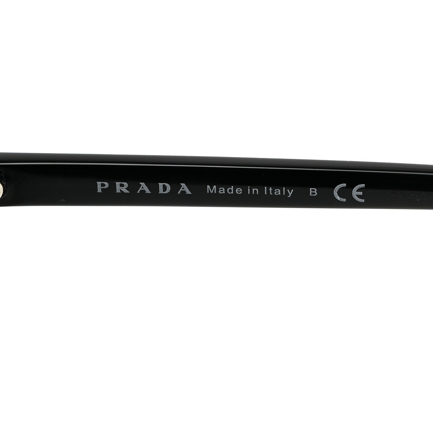 Prada Acetate Polarized Pillow Cat Eye Sunglasses SPR 03X Black 6 of 8