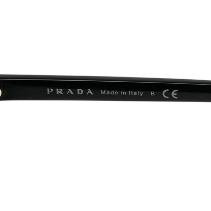 Prada Acetate Polarized Pillow Cat Eye Sunglasses SPR 03X Black 6 of 8