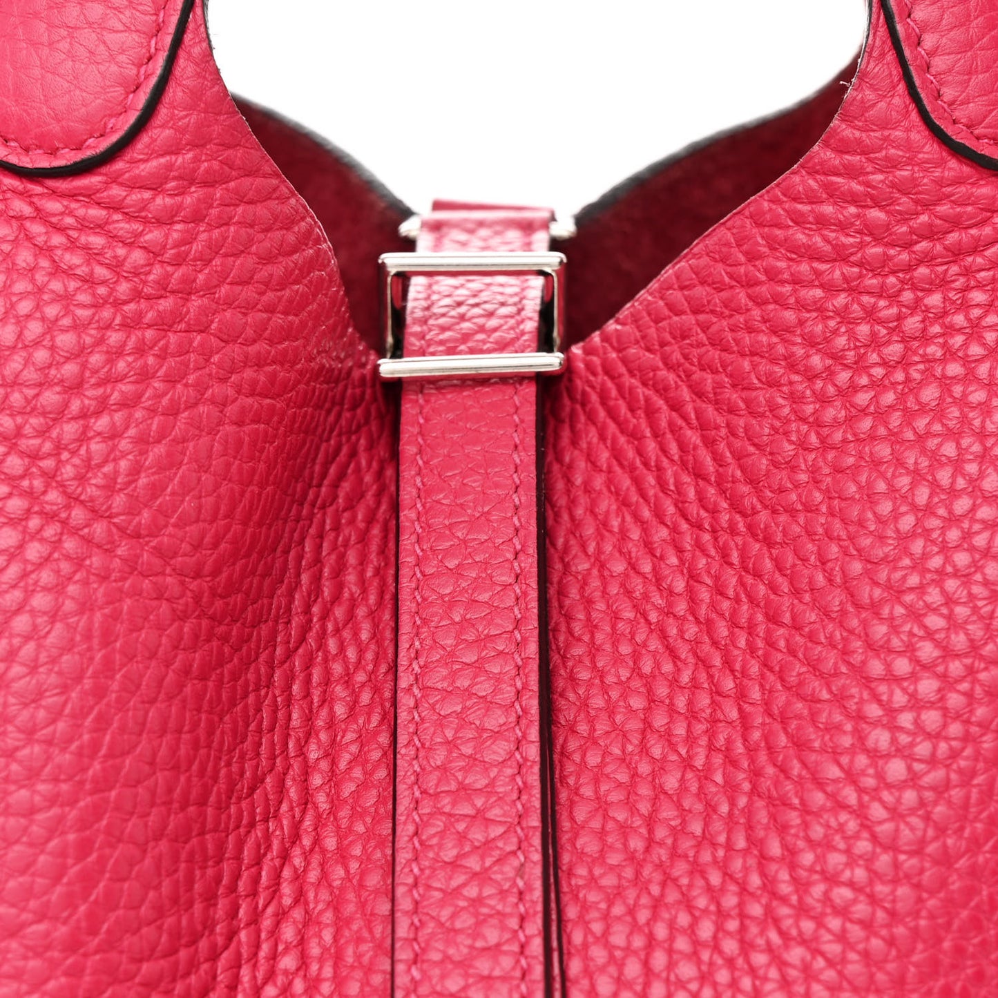 Taurillon Clemence Swift Eclat Picotin Lock 18 PM Rose Mexico Rouge De Coeur