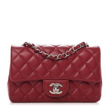 Chanel Caviar Quilted Mini Rectangular Flap Red 1 of 10