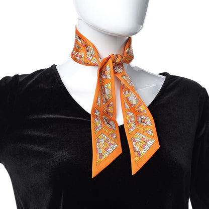 Hermes Silk Rive Droite Rive Gauche Twilly 2 of 4