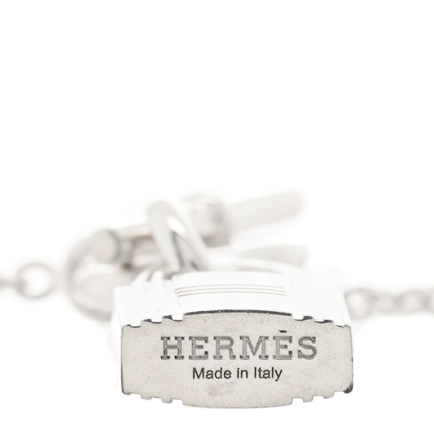 Sterling Silver Cadenas Kelly Lock Pendant Necklace