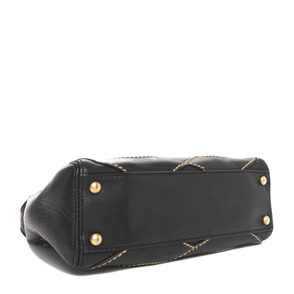 Chanel Calfskin CC Stitched Small Hobo Black 4 of 10