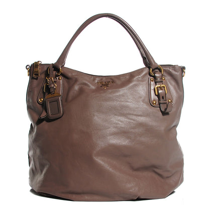 Prada Soft Calf Satchel Tote Bambu 1 of 11