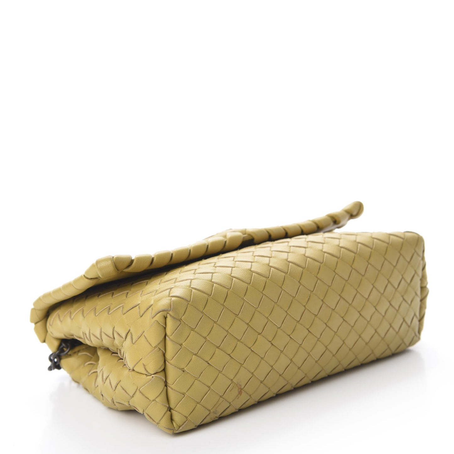 Nappa Intrecciato Baby Olimpia Shoulder Bag Moutarde