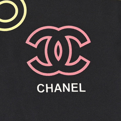 Chanel Silk Rue Cambon Print CC Square Scarf Black Multicolor 2 of 4