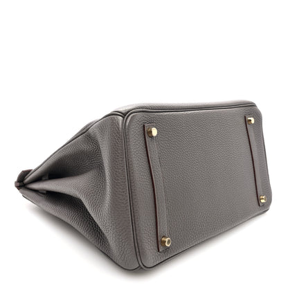 Hermes Togo BIRKIN 35 Etain 4 of 10