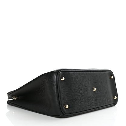 Christian Dior Bullcalf Medium Diorissimo Tote Black Rose Indien 5 of 9