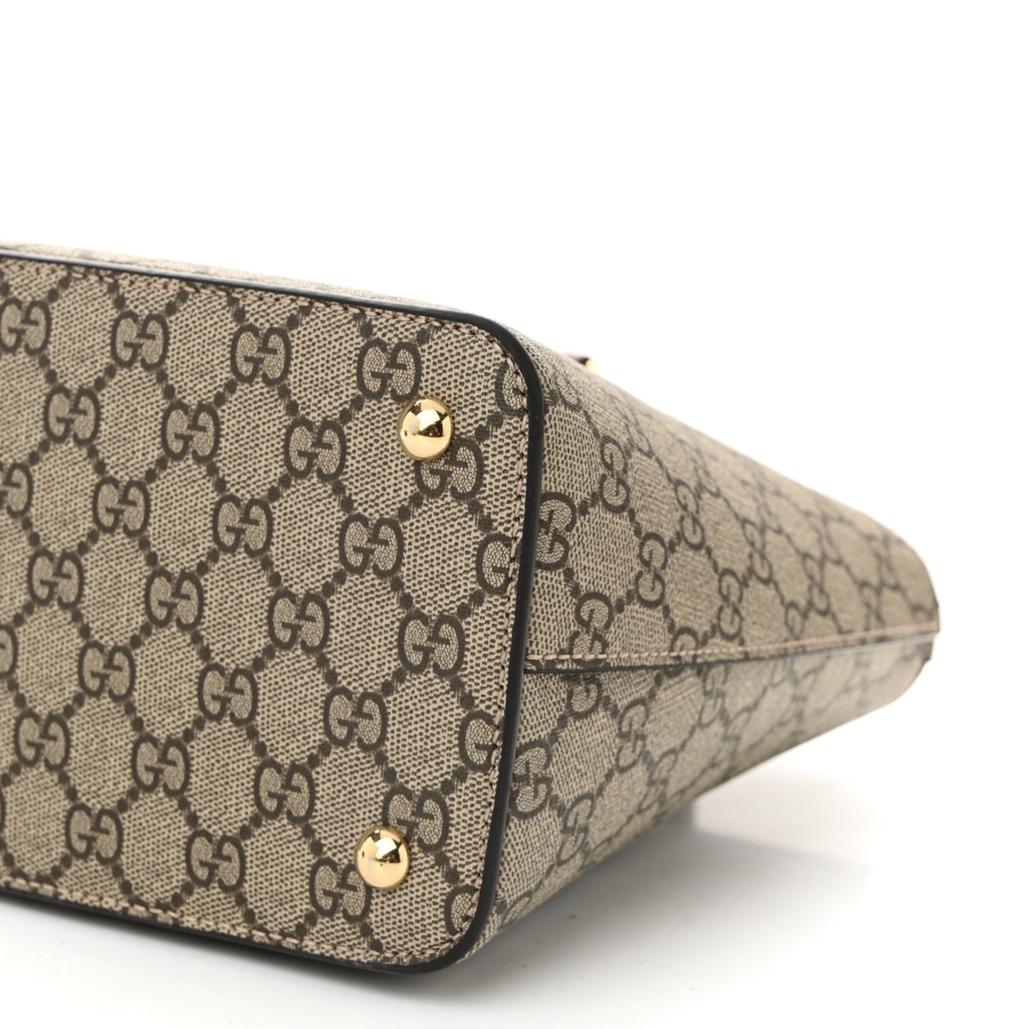 GG Supreme Monogram Small Zip Top Tote Beige Tuscany