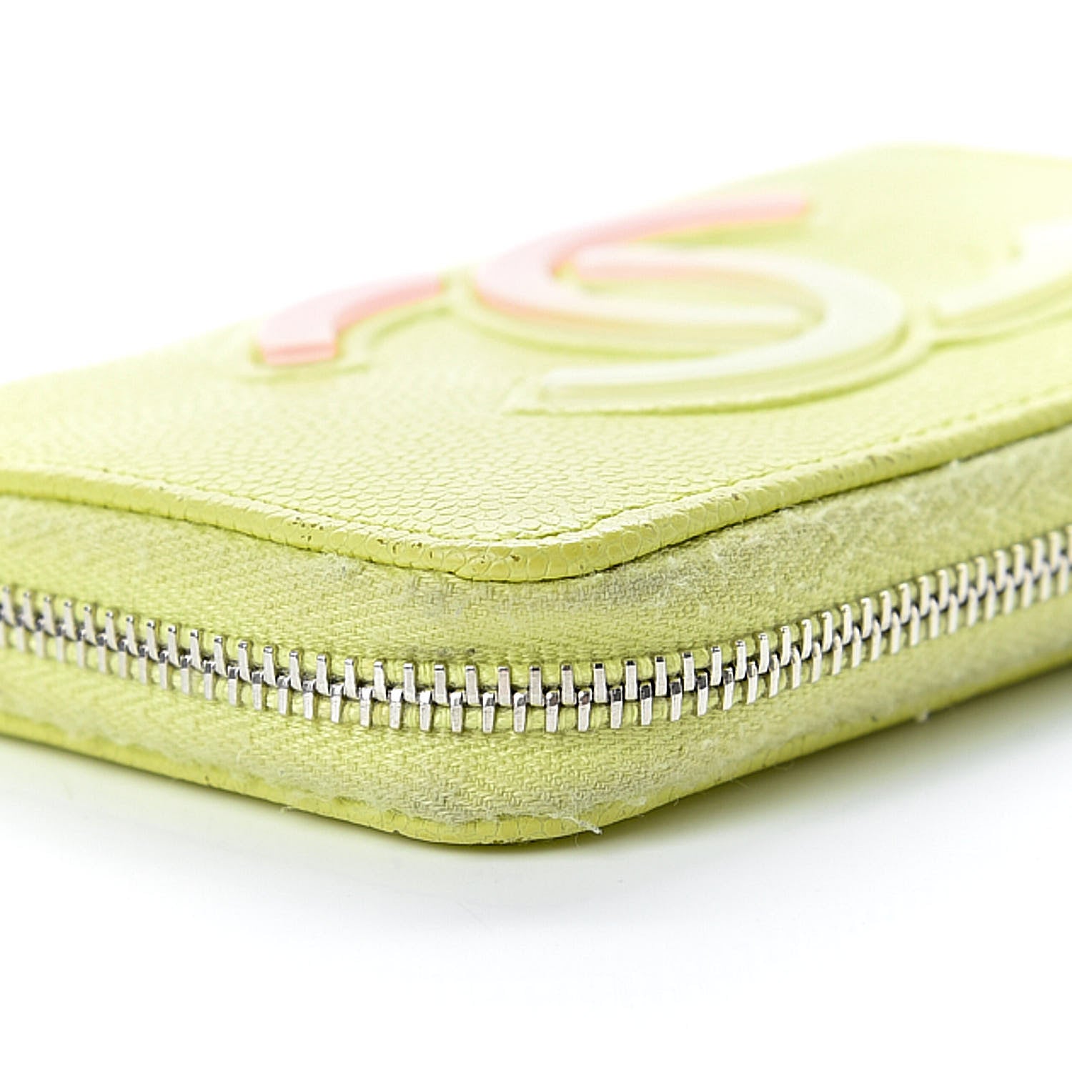 Chanel Caviar Key Holder Case Light Pink Light Green 12 of 14