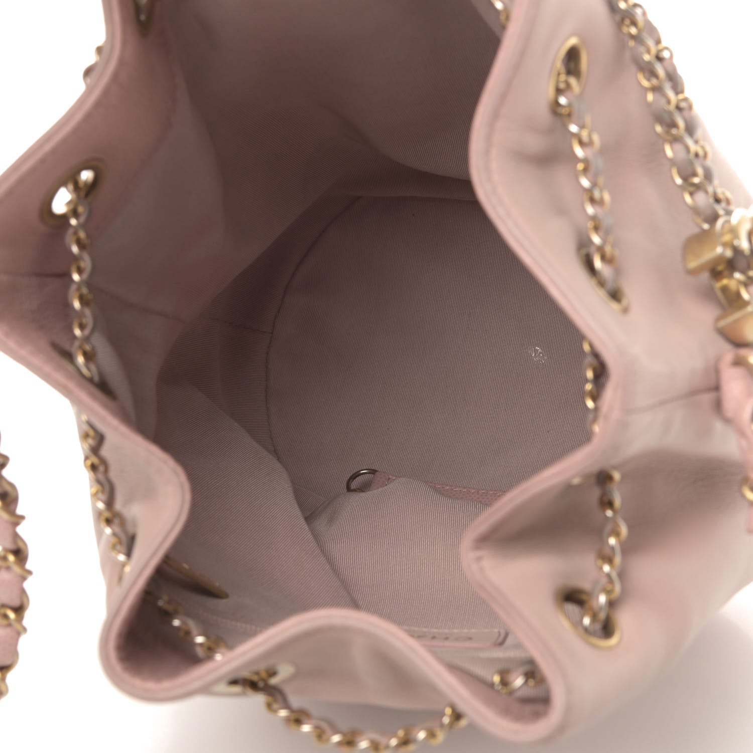 Chanel Lambskin Caviar Lovely Chains Drawstring Bag Pink 4 of 4