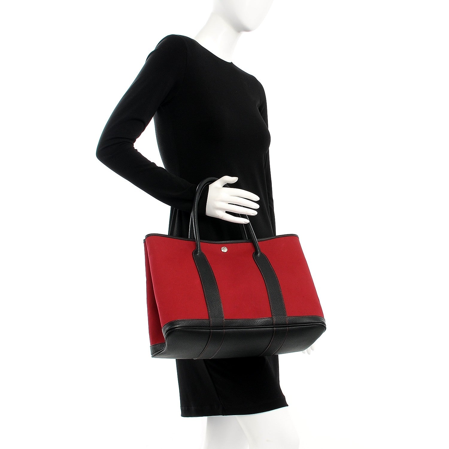 Hermes Toile Negonda Garden Party 36 MM Rouge Imperial Plomb 2 of 10