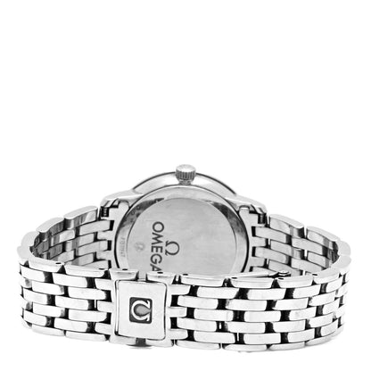 Omega Stainless Steel Diamond Bezel Mother of Pearl 27mm De Ville Prestige Quartz Watch 413.15.27.60.05.001 3 of 5