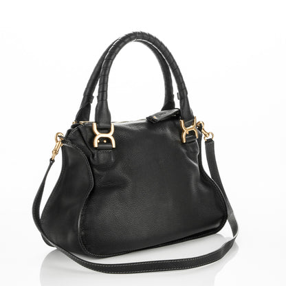 Chloe Calfskin Medium Marcie Satchel Black 3 of 7