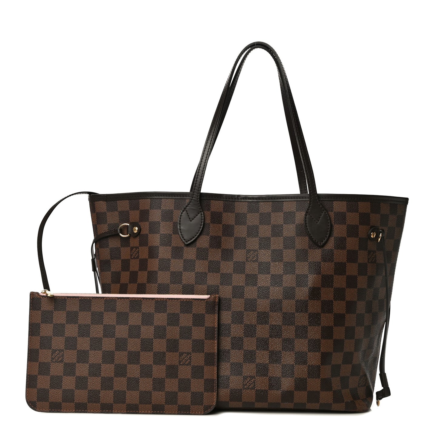 Damier Ebene Neo Neverfull MM Rose Ballerine