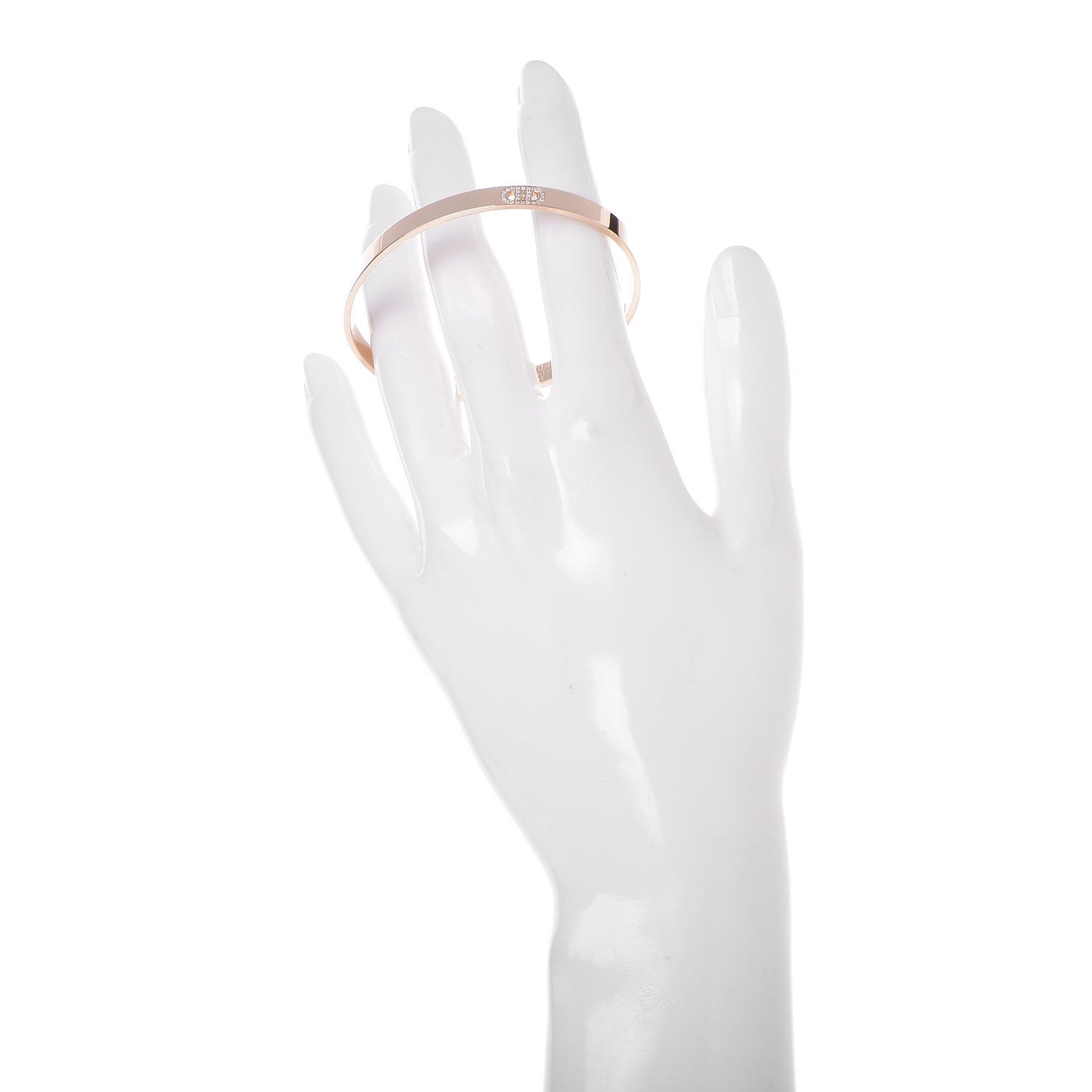18K Rose Gold Diamond PM H D'Ancre Bracelet SH