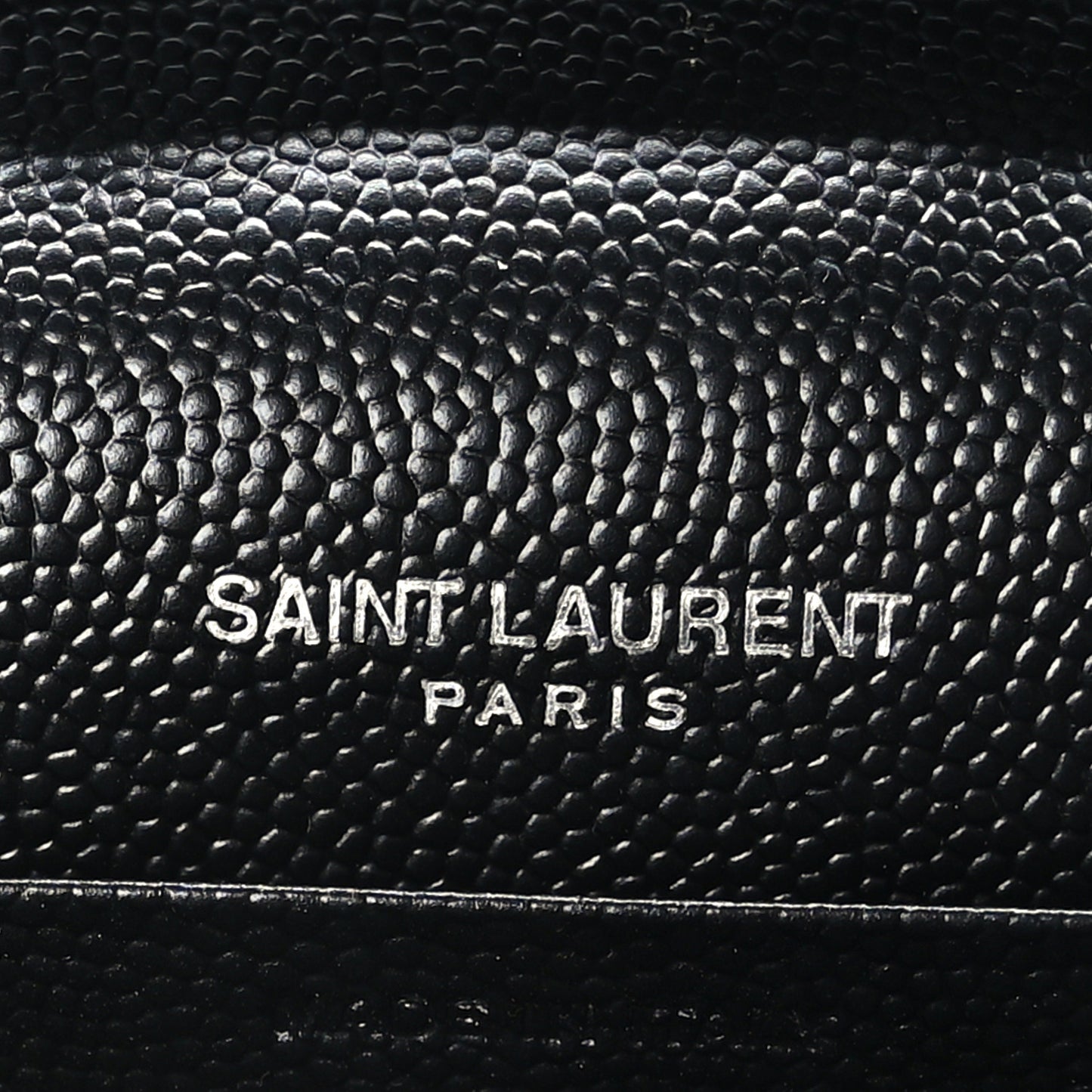 Grain De Poudre Matelasse Chevron Monogram Chain Wallet Black