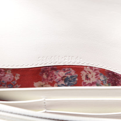 Gucci Calfskin Web Trapuntata GG Continental Wallet Off White 6 of 15