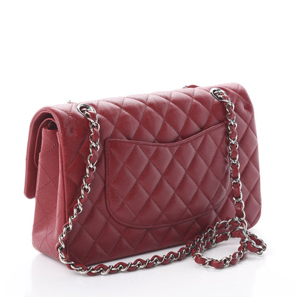 Chanel Caviar Quilted Medium Double Flap Red 2 of 14