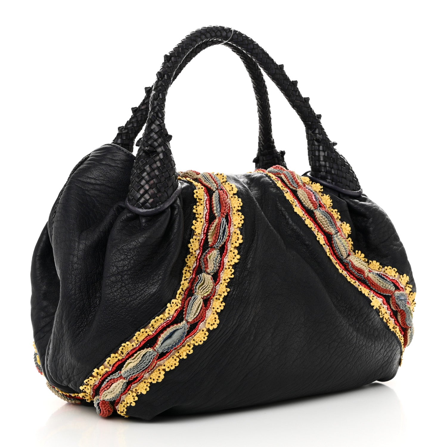 Fendi Nappa Embroidered Spy Purple Multicolor 3 of 9