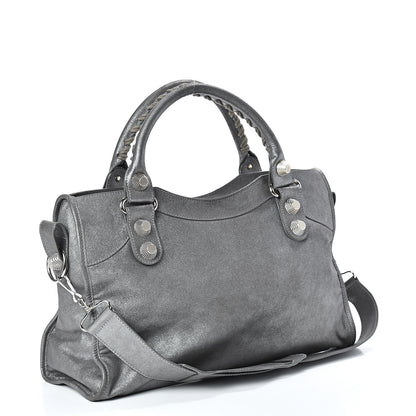 Balenciaga Craquele Calfskin Giant 21 Silver Hardware City Ardoise 4 of 13
