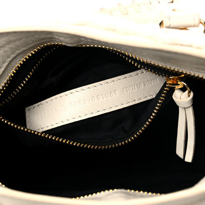 Balenciaga Shearling Nappa Gold Metallic Edge Hardware Mini City Cream 7 of 15