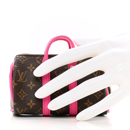 Louis Vuitton Monogram LV Colormania Mini Keepall Pouch Bag Charm Pink 2 of 7