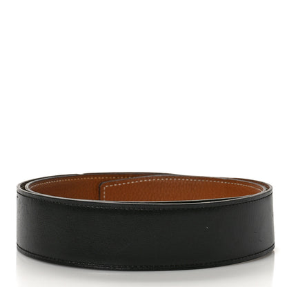 Hermes Box Togo 38mm Belt Strap 85 34 Gold Black 2 of 7