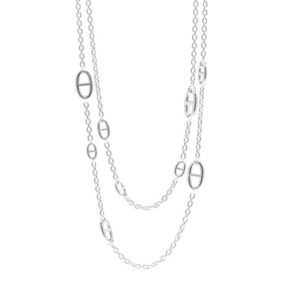 Hermes Sterling Silver Farandole Necklace 120 1 of 5