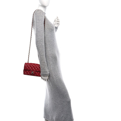 Chanel Caviar Quilted Mini Rectangular Flap Red 2 of 11