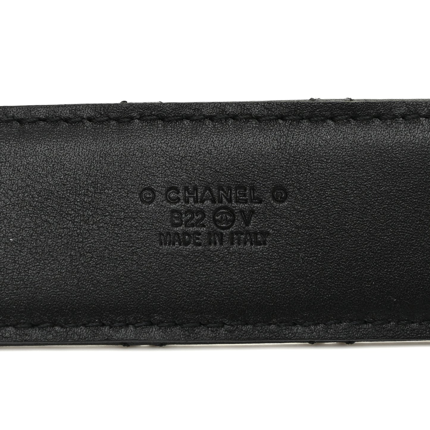 Lambskin Quilted CC Chain Belt 80 32 Black