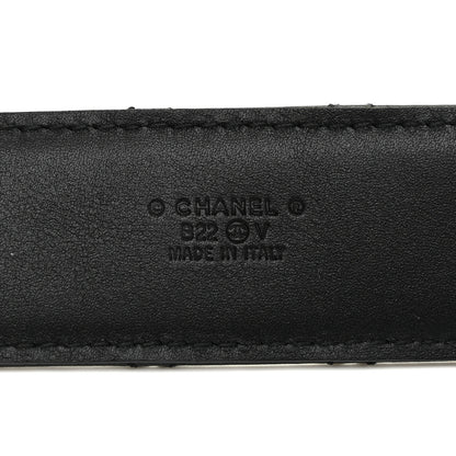 Chanel Lambskin Quilted CC Chain Belt 80 32 Black 3 of 9