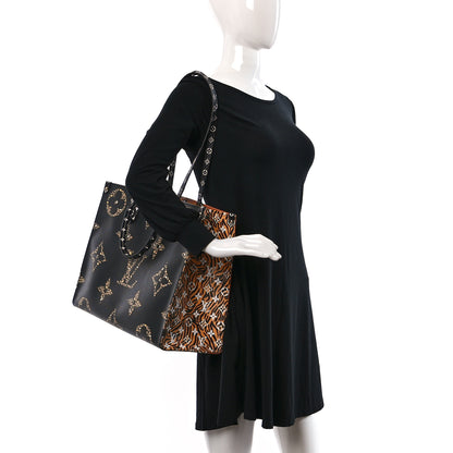Louis Vuitton Monogram Giant Jungle Onthego GM Black 2 of 8