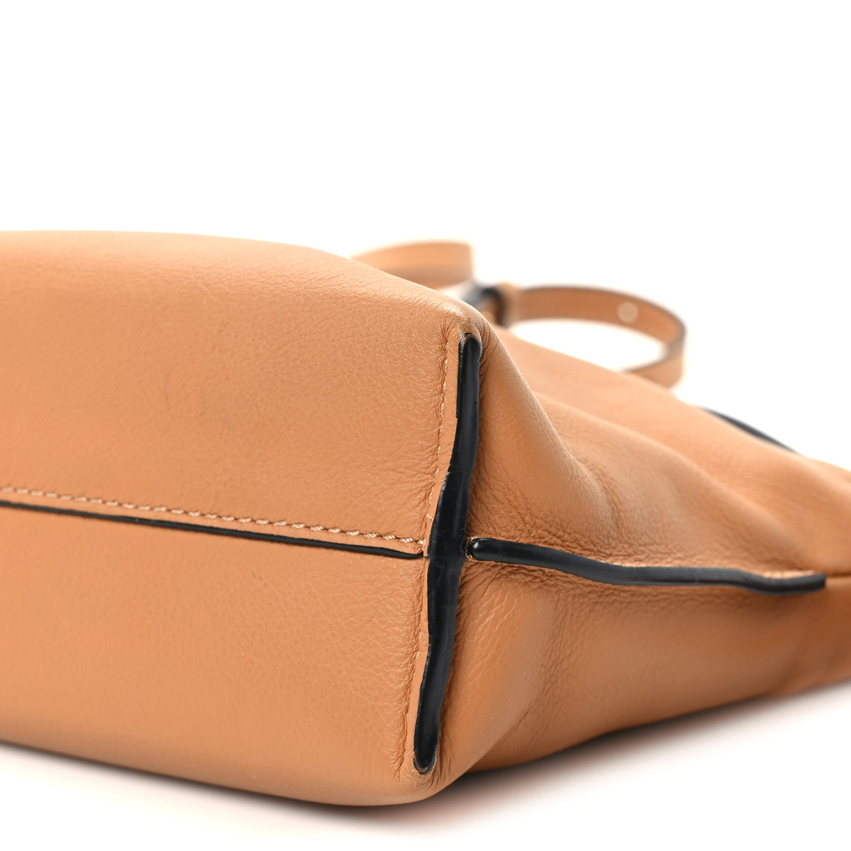 Calfskin Mini Flamenco Knot Clutch Warm Desert