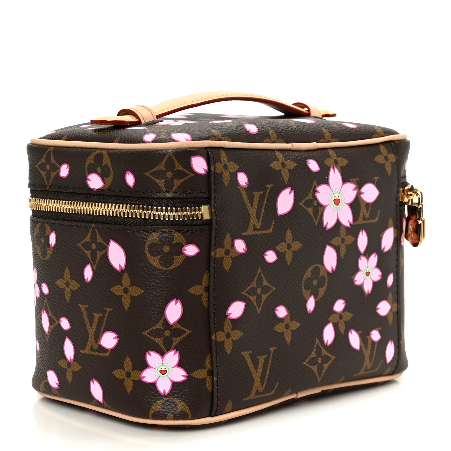 Louis Vuitton LV X TM Monogram Cherry Blossom Nice Mini Sakura Brown 3 of 9