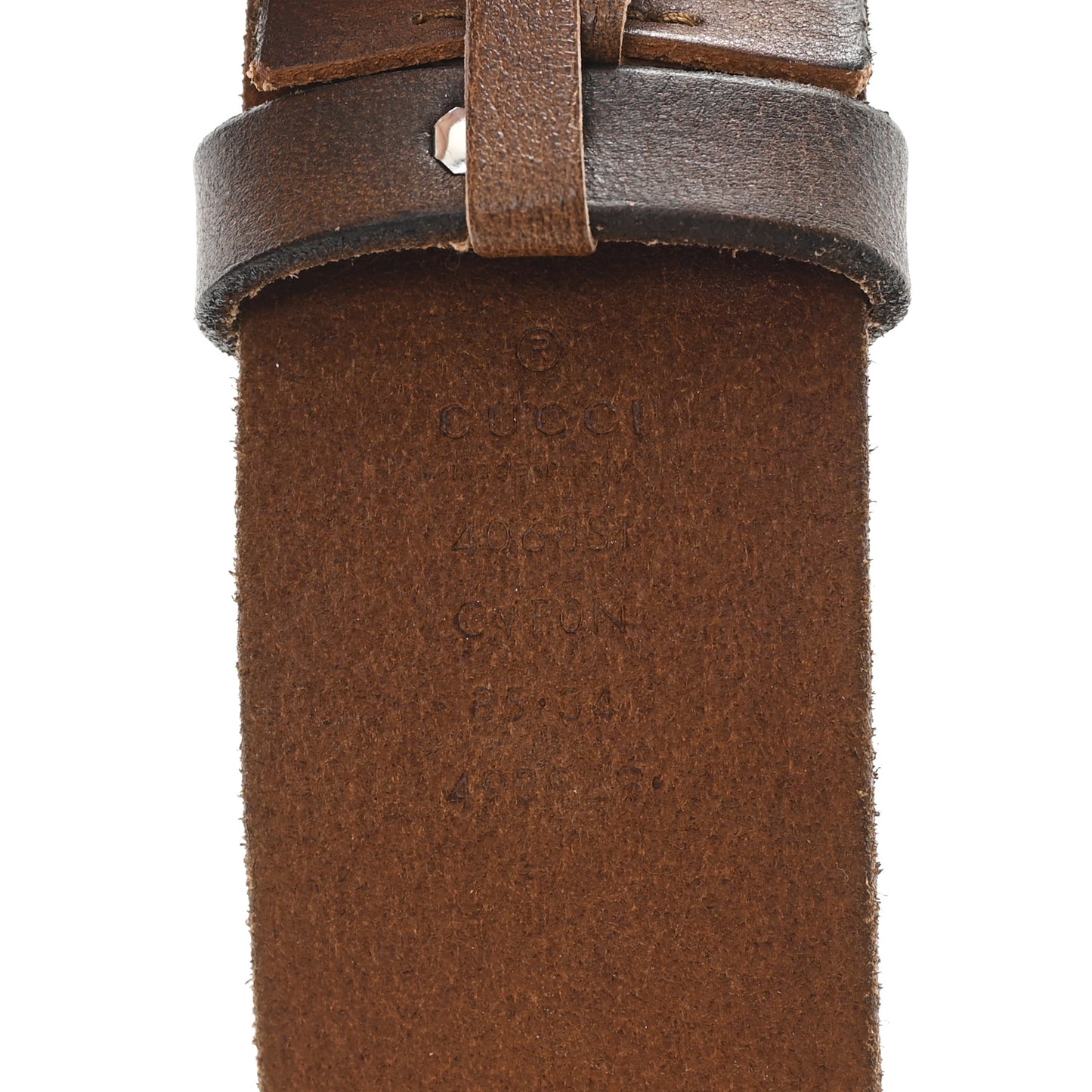Faded Calfskin Double G 40mm Belt 85 34 Cuir