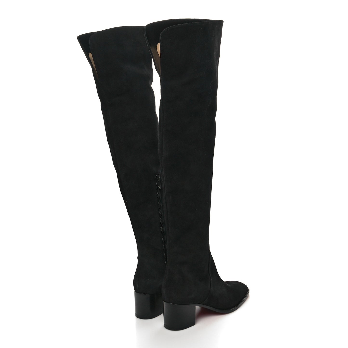 Suede Gazellou 55 Over The Knee Boots 38.5 Black