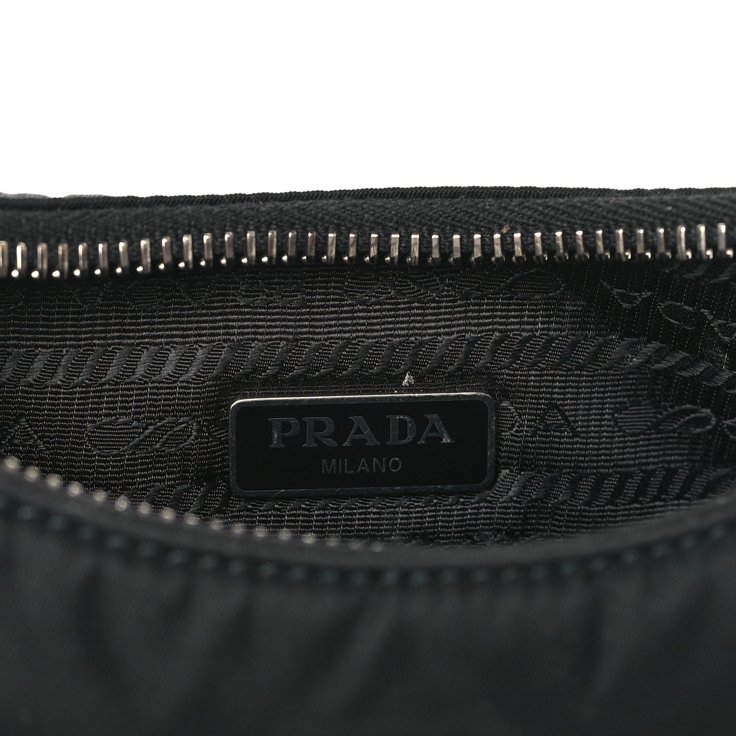 Tessuto Nylon Saffiano Mini Re-Edition 2005 Bag Black