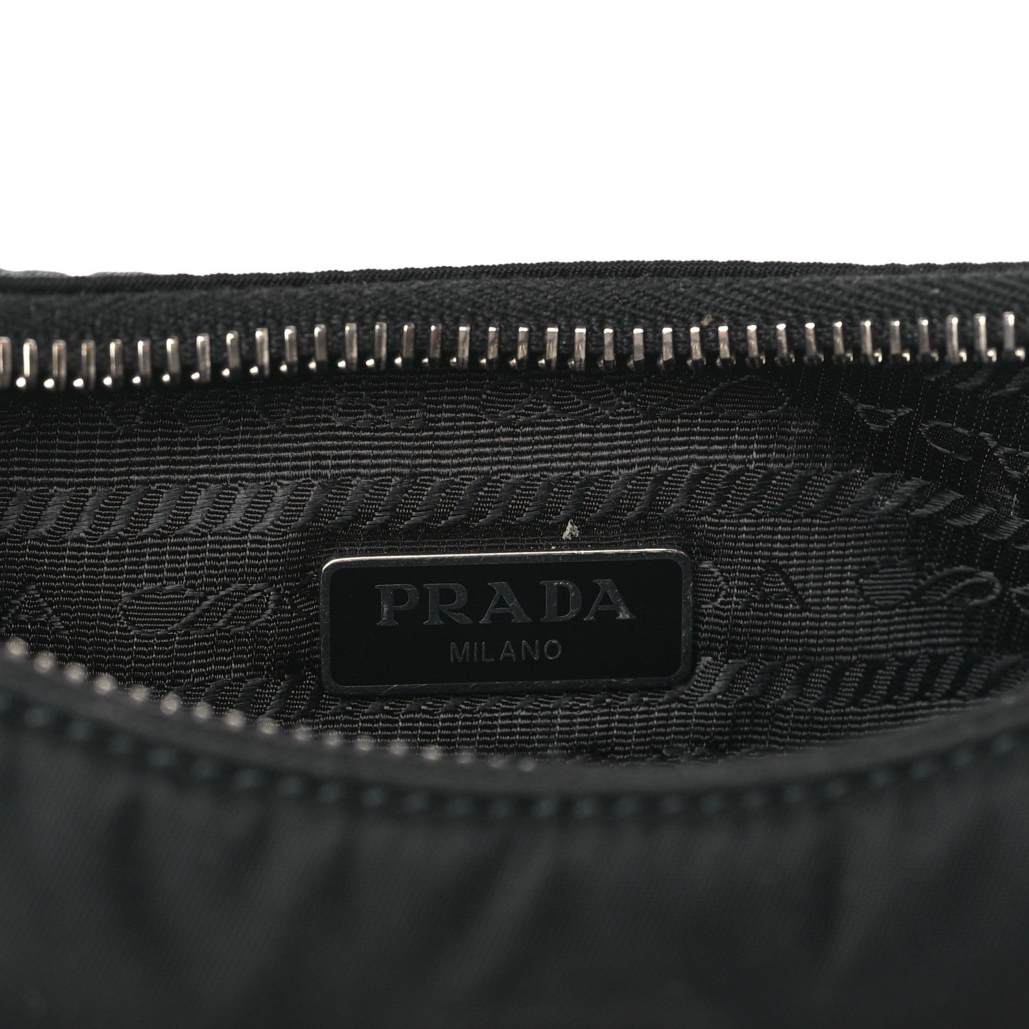 Prada Tessuto Nylon Saffiano Mini Re-Edition 2005 Bag Black 6 of 10