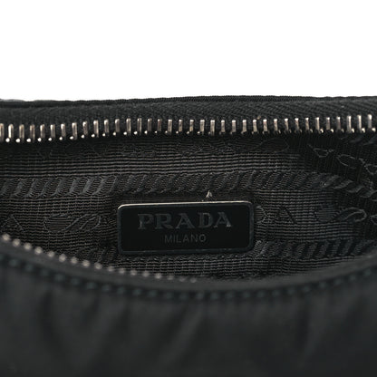 Prada Tessuto Nylon Saffiano Mini Re-Edition 2005 Bag Black 6 of 10