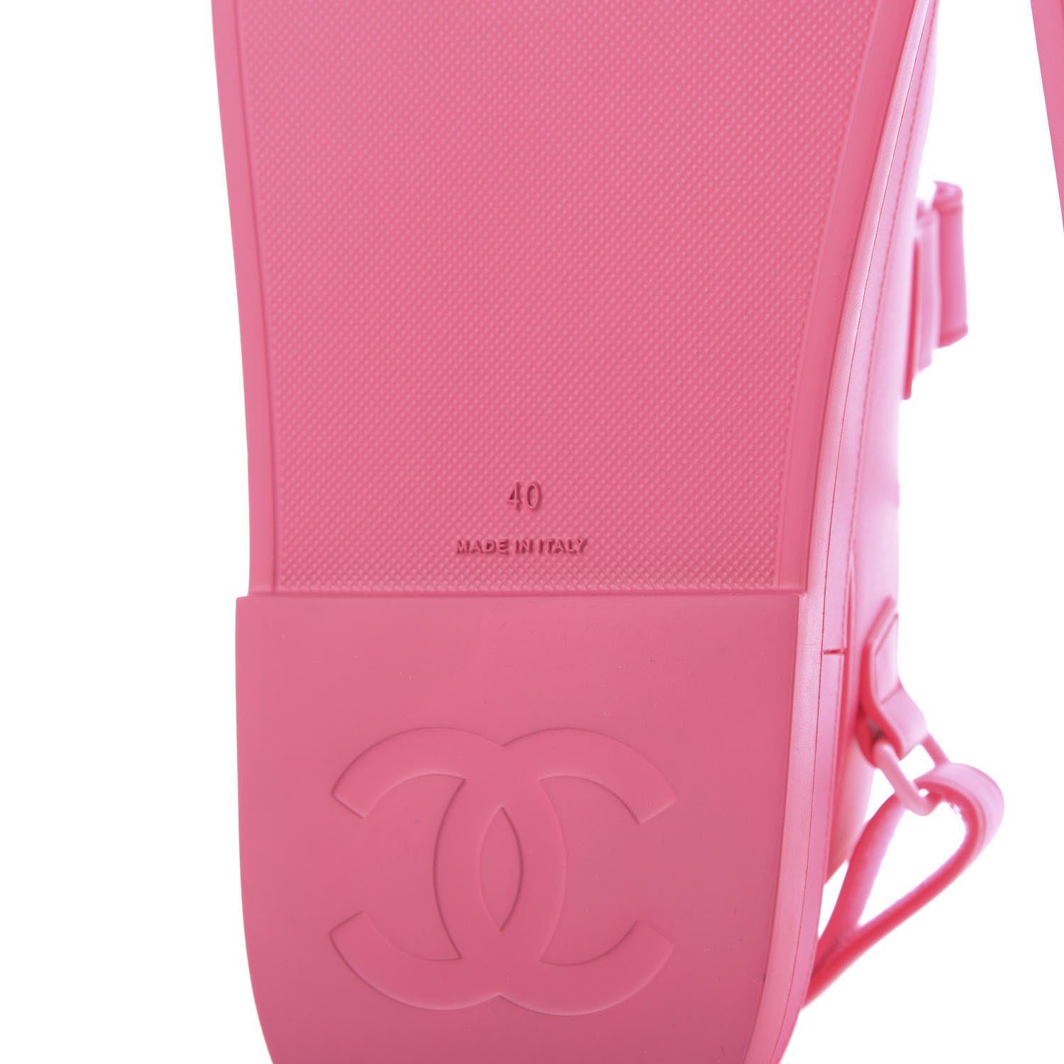 Chanel Rubber CC Dad Sandals 40 Pink 10 of 11