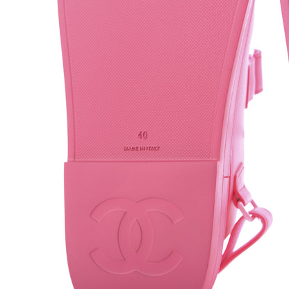 Chanel Rubber CC Dad Sandals 40 Pink 10 of 11