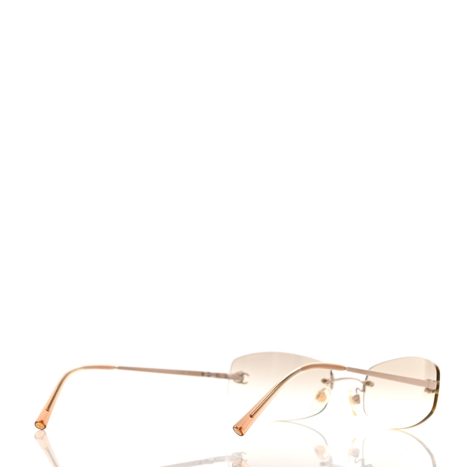 Chanel Metal CC Logo Sunglasses 4002 Beige 4 of 8